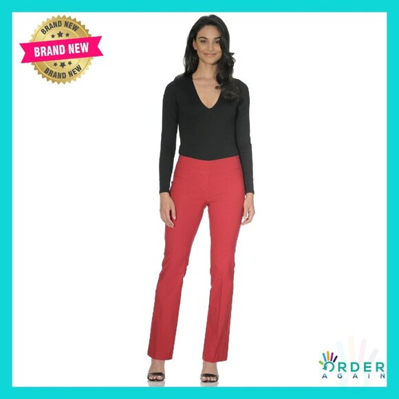 Stretchy Pull-On Bootcut Pants Office Wear Business Casual Comfort Fit - Picture 8 of 8